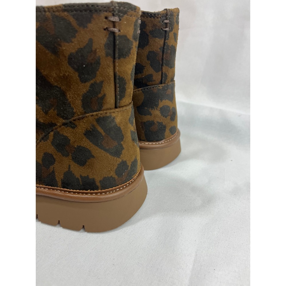 Universal Thread Womens Leopard Print Ankle Boots Faux Shearling Size 7 NEW - Picture 3 of 6